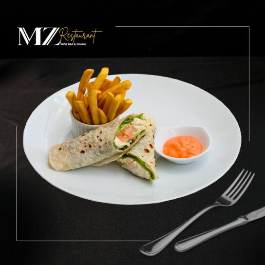 CITRUS PRAWNS TORTILLA